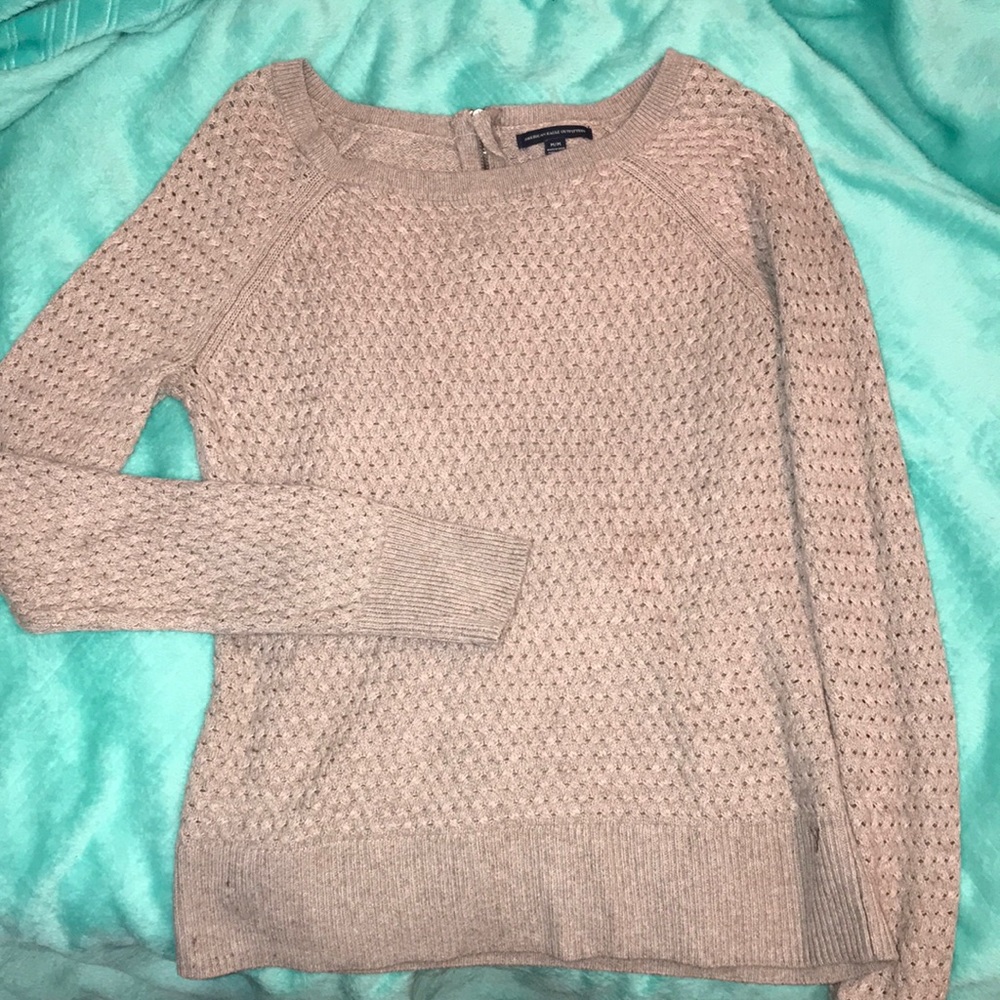 American Eagle Taupe Sweater